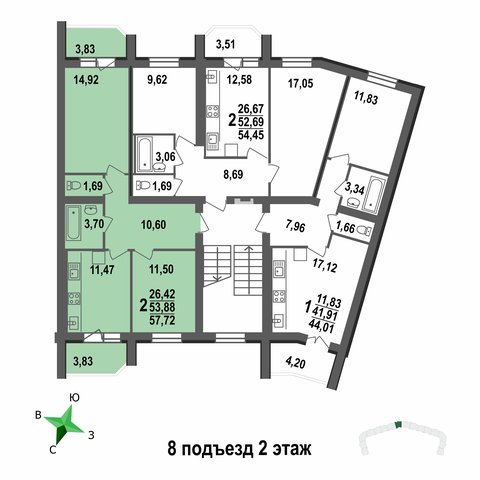 on floor