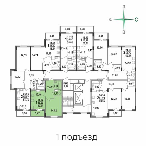 on floor